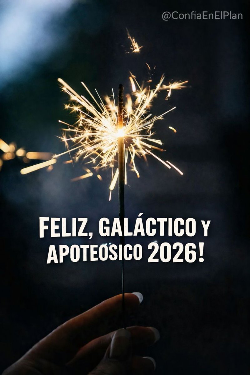 🥂 Feliz Año Nuevo estrellitas en la Tierra! 🥳🥳🥳

🙏Con todo mi Amor 💖🤩 Ly ✨✨✨

#ConfiaEnElPlan en telegram 
✨✨✨✨✨
 
🎥 Confia en el Plan en YouTube 

✨✨✨✨✨