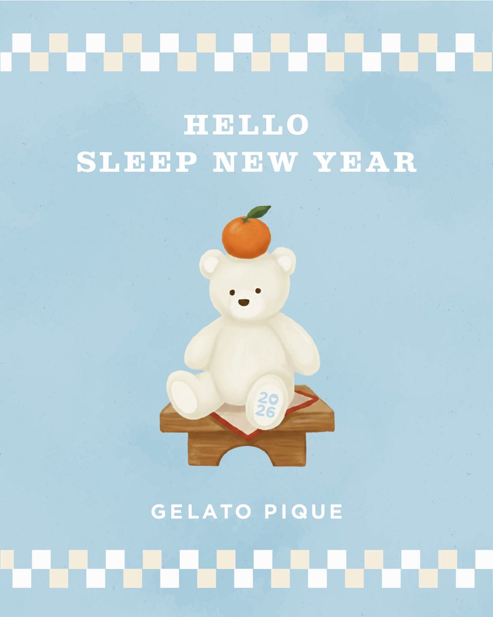 2026 PIQUE ルームウェア YEAR HAPPY GELATO NEW