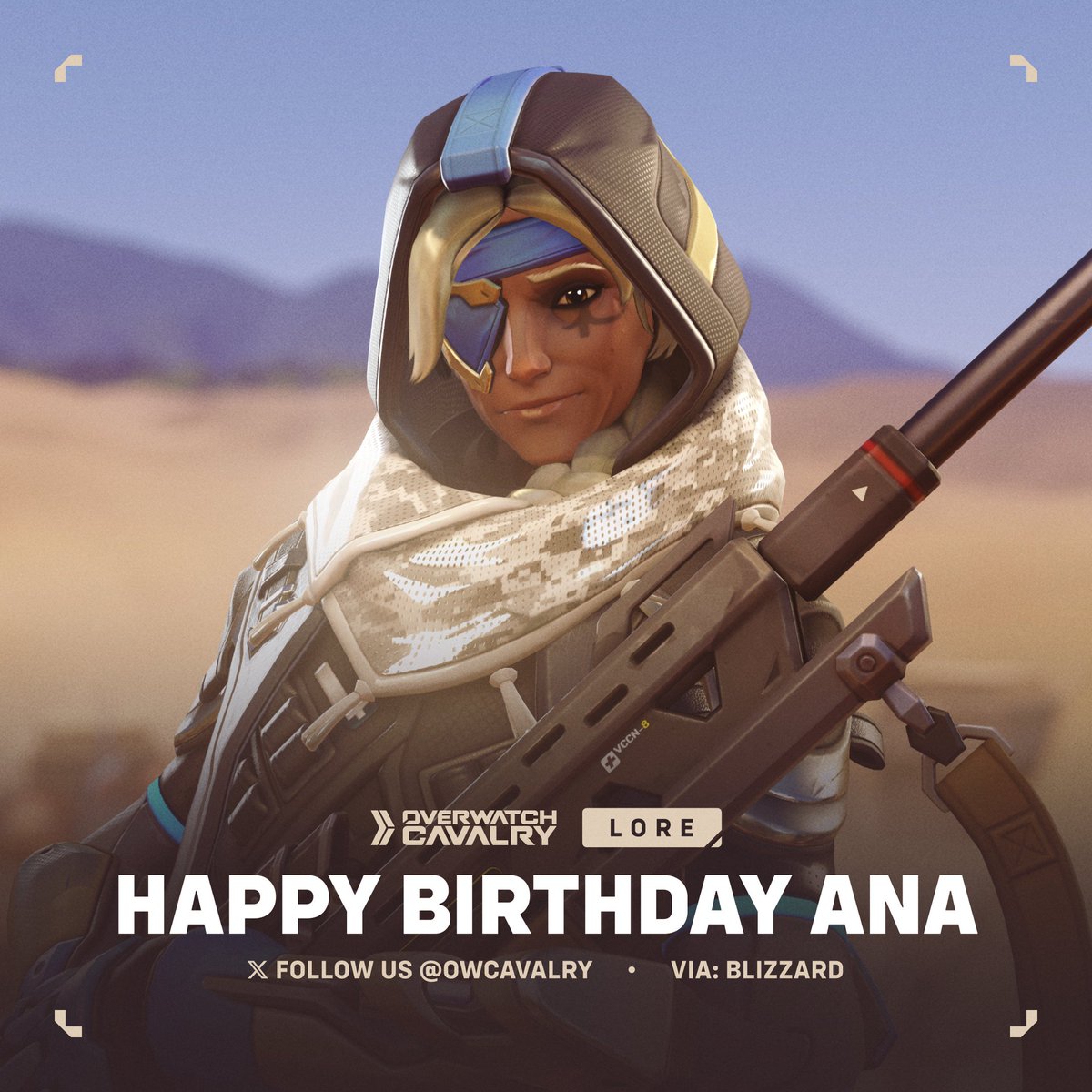 OWCavalry's tweet image. Happy Birthday to Ana, the support sniper of #Overwatch2 💉
