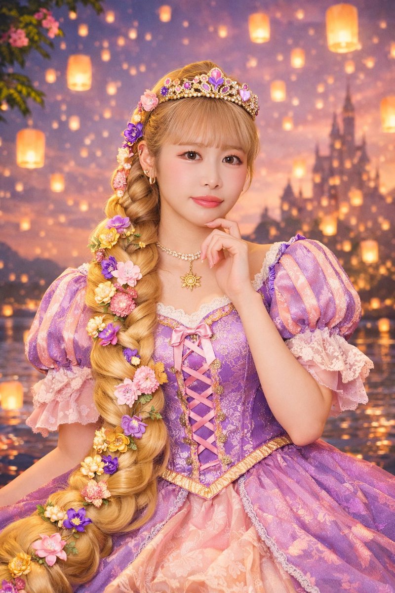 るなぴの2026新衣装見たらラプンツェルにしたくなった💜