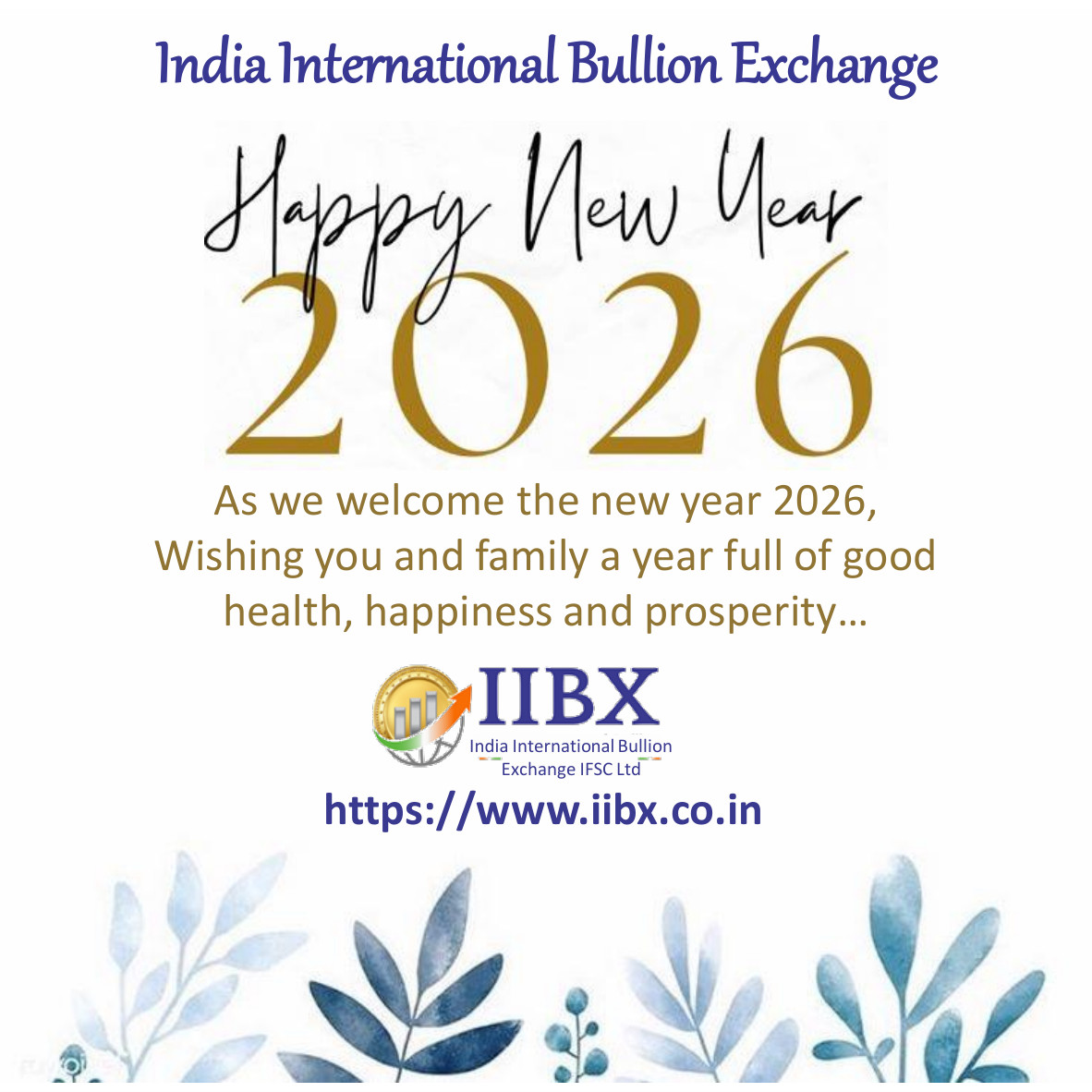 India International Bullion Exchange IFSC Ltd. tweet media
