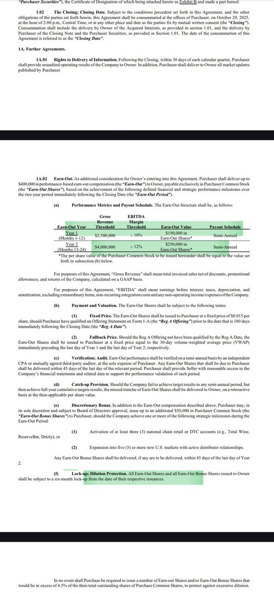 $SETO

Great share structure and any dilution is for acquisition cost and is based on revenue earn-out milestones along with lock up provisions on the stock...thats how you build a company the right way and use funding structures that are are favorable to shareholders

Looking