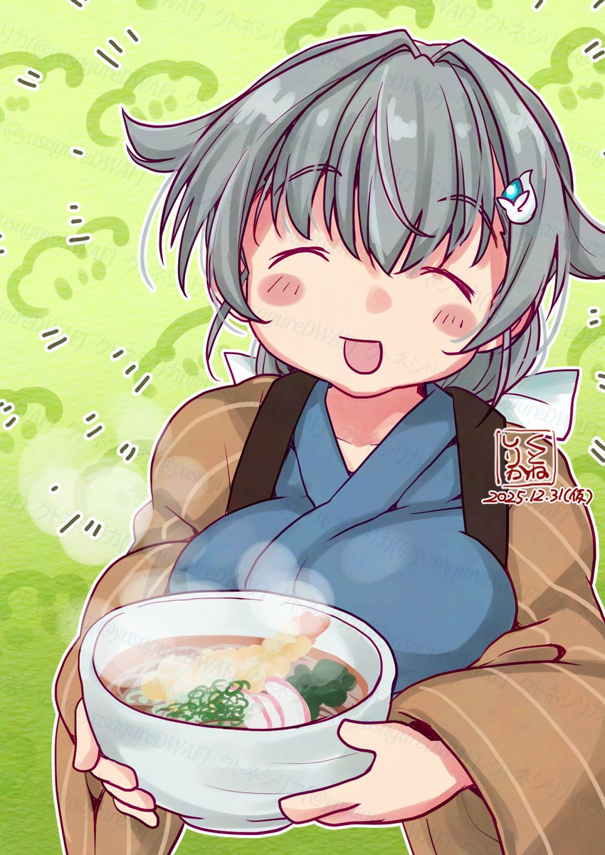 yasagureDWAF's tweet photo. よいお年をー！って描こうとしたら年が明けてましたとさ
もうこれが年賀絵でいいや！本年もよろしゅうお願い致しますー！ https://t.co/825zNBKXJF