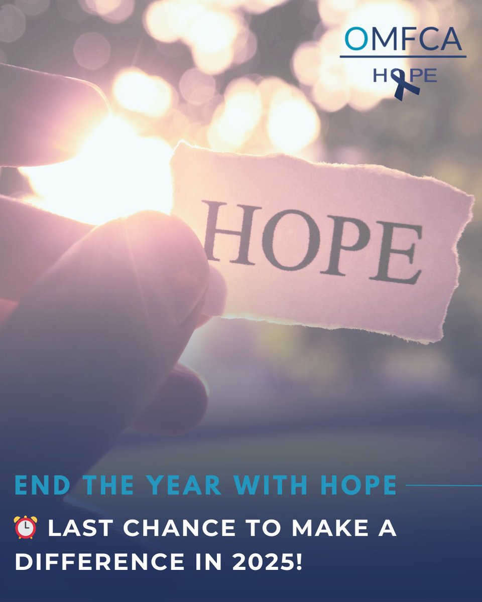 With just a few hours left in 2025, you have a unique opportunity to make a difference with a year-end gift. 🔗Donate now: ow.ly/XTNV50XQENp

ICYMI: Director interviews, OMF Journal Club, Science Wednesdays &amp; an upcoming community webinar: ow.ly/CG7O50XQENq.