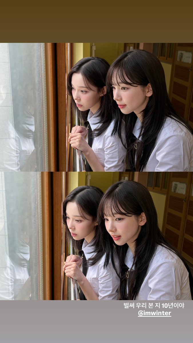 sunshine_080507's tweet image. karina's message to winter

happy birthday💝

its already been 10 years since we've met

even though you are next to me right now too, let me greet you happy birthday once again
let's be together for a long time💝
(honestly, i took this photo well, right?)