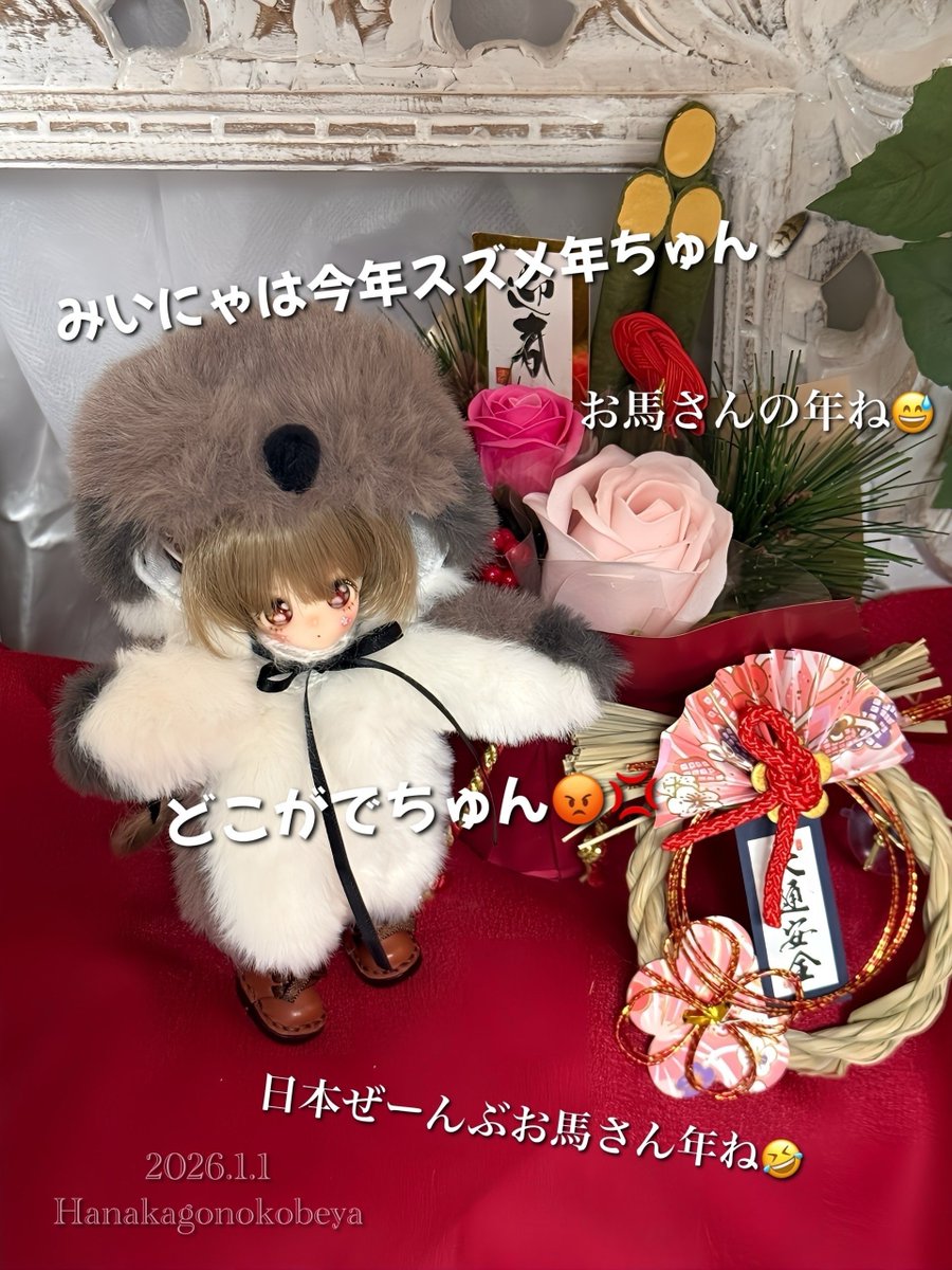 🎍あけましておめでとうございます🎍旧年中はたいへんお世話になりました。たくさんお写真を見せていただけたこととても嬉しかったです。皆さまにちいさい子ねこや子ねずみたちが幸せはこんでくれますように。笑顔がいっぱい訪れますように🍱 本年もどうぞよろしくお願いいたします。
#花かごの小部屋