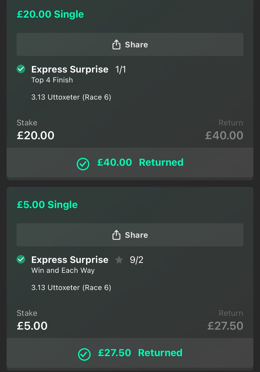 Nice way to end the year with a win &amp; place.