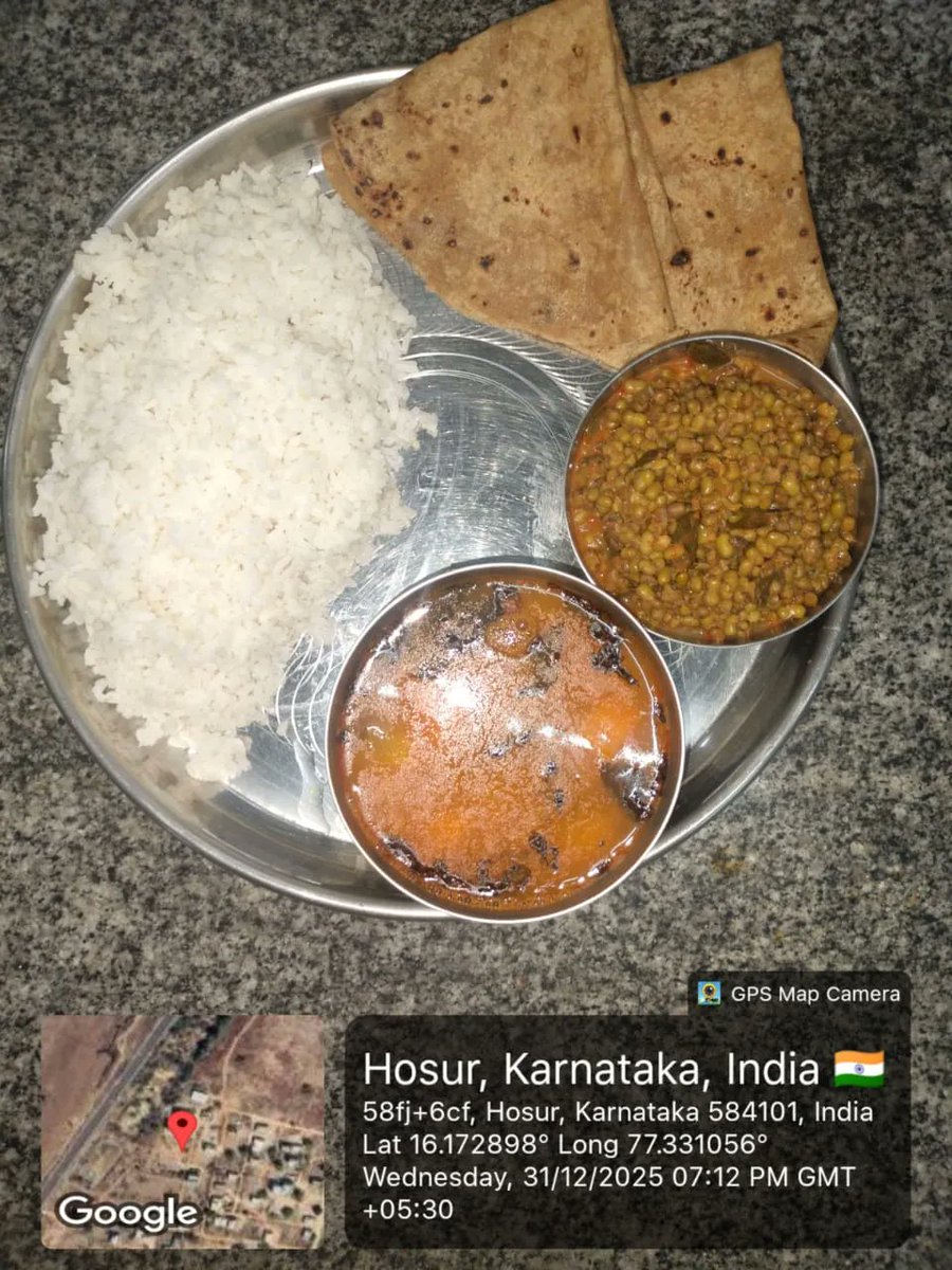GGCHRaichur's tweet photo. Good evening Sir/Madam today's dinner. #SocialAudit_SWDMeals #SocialWelfare_Karnataka https://t.co/rTwUhU1Lbg