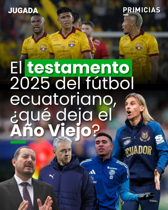 El 2025 se extingue y aquí está el testamento del Año Viejo, con la herencia para los deudos más notables del fútbol ecuatoriano: primicias.ec/deportes/futbo…