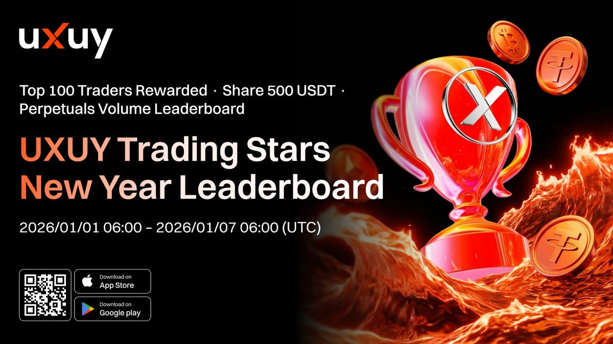 📣 UXUY Trading Stars — New Year Perpetuals Leaderboard Event is LIVE! To  kick off the new year, UXUY is launching a limited-time Leaderboard event,  rewarding active traders based on perps trading