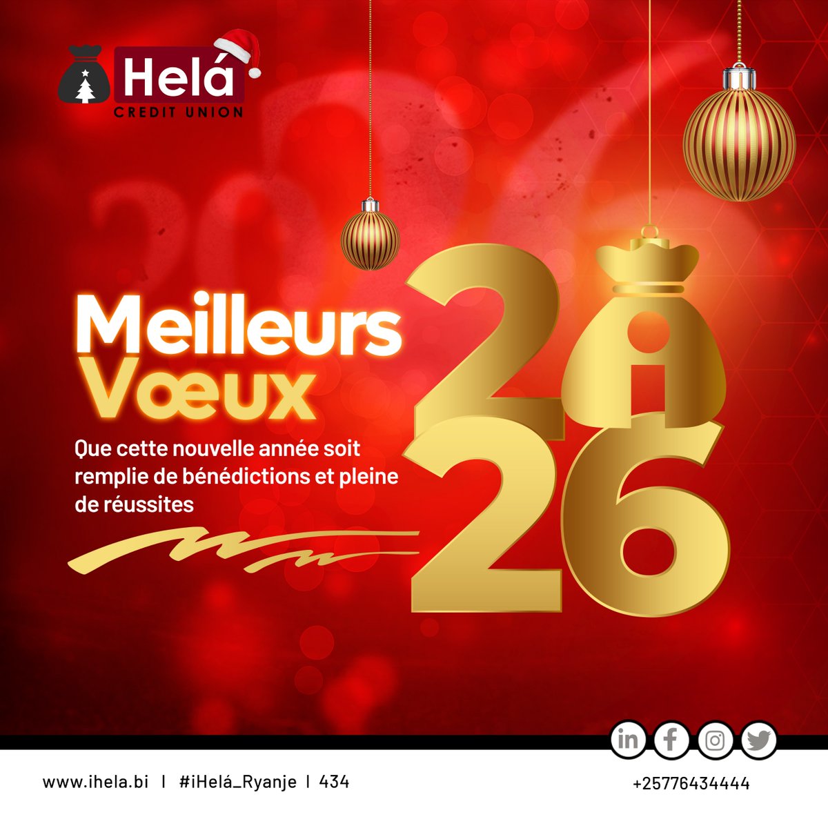 🚀2026 s’ouvre avec de nouvelles perspectives. Merci de votre confiance, nous restons engagés à vos côtés ✨
