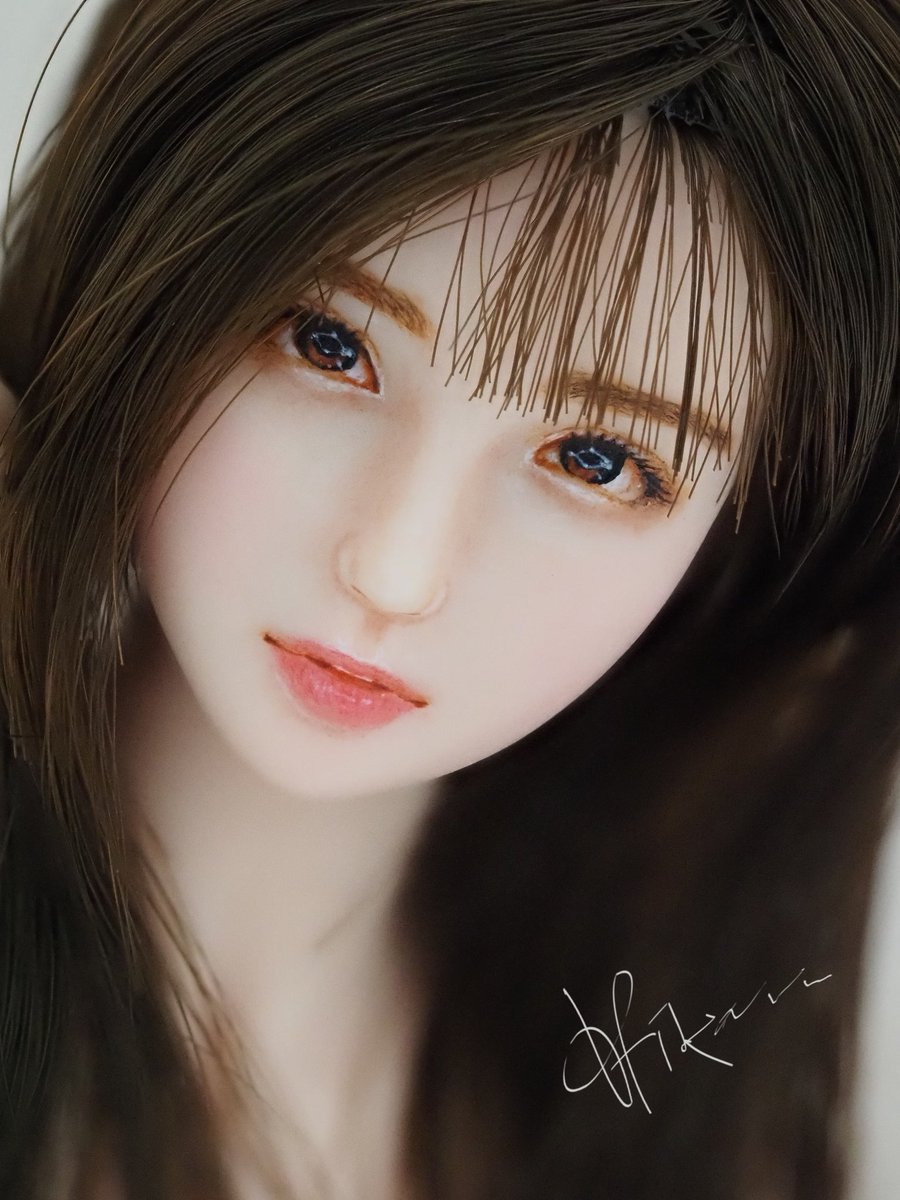 1/6 カスタム ドール ヘッド PHICEN クールガール☆ミディアムブラウン 281