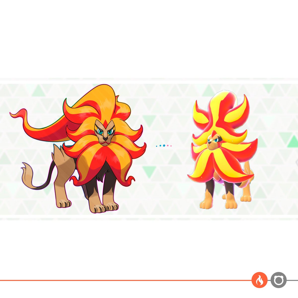 HitalloDuarte's tweet image. Redesign do Mega Pyroar

Decidi fazer alguns ajustes de pontos que me incomodaram no design original.
Trazendo uma mescla mais harmônica entre o Pyroar macho e fêmea no Mega e também trazer mais referencias do teatro Japonês com as pinturas no rosto.

instagram.com/what.if.region/