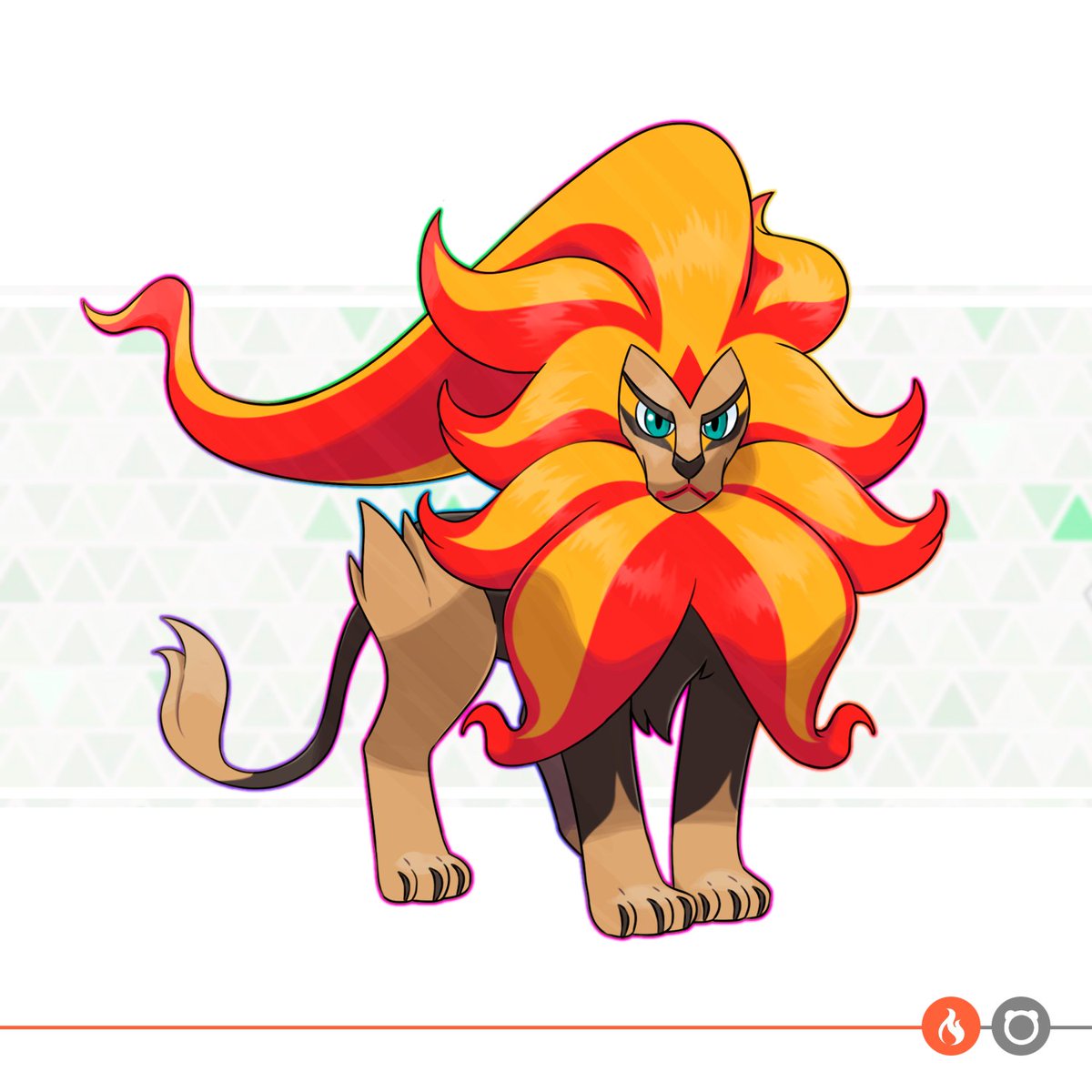 HitalloDuarte's tweet image. Redesign do Mega Pyroar

Decidi fazer alguns ajustes de pontos que me incomodaram no design original.
Trazendo uma mescla mais harmônica entre o Pyroar macho e fêmea no Mega e também trazer mais referencias do teatro Japonês com as pinturas no rosto.

instagram.com/what.if.region/
