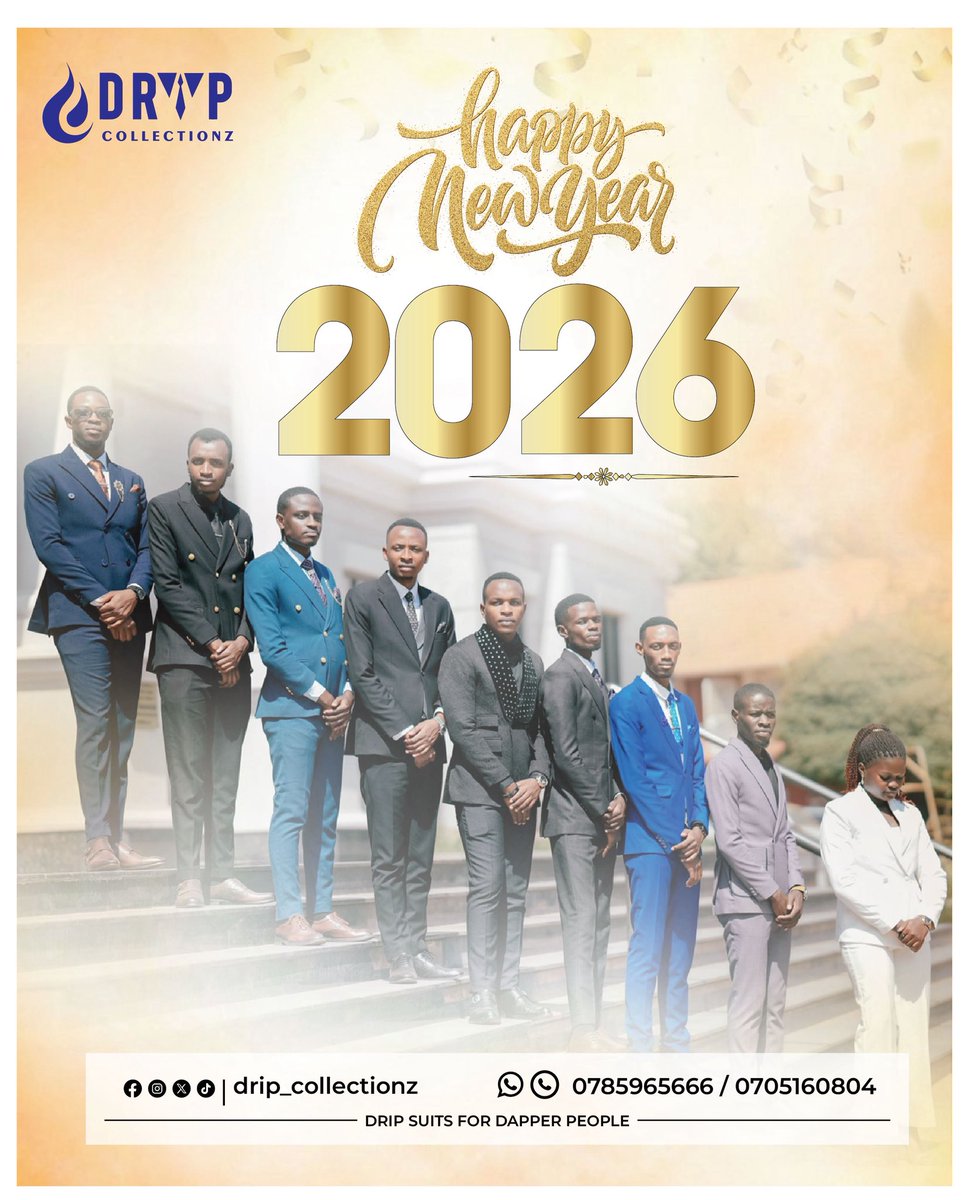 DripSuits's tweet image. HAPPY NEW YEAR FROM DRIP COLLECTIONZ 🥳