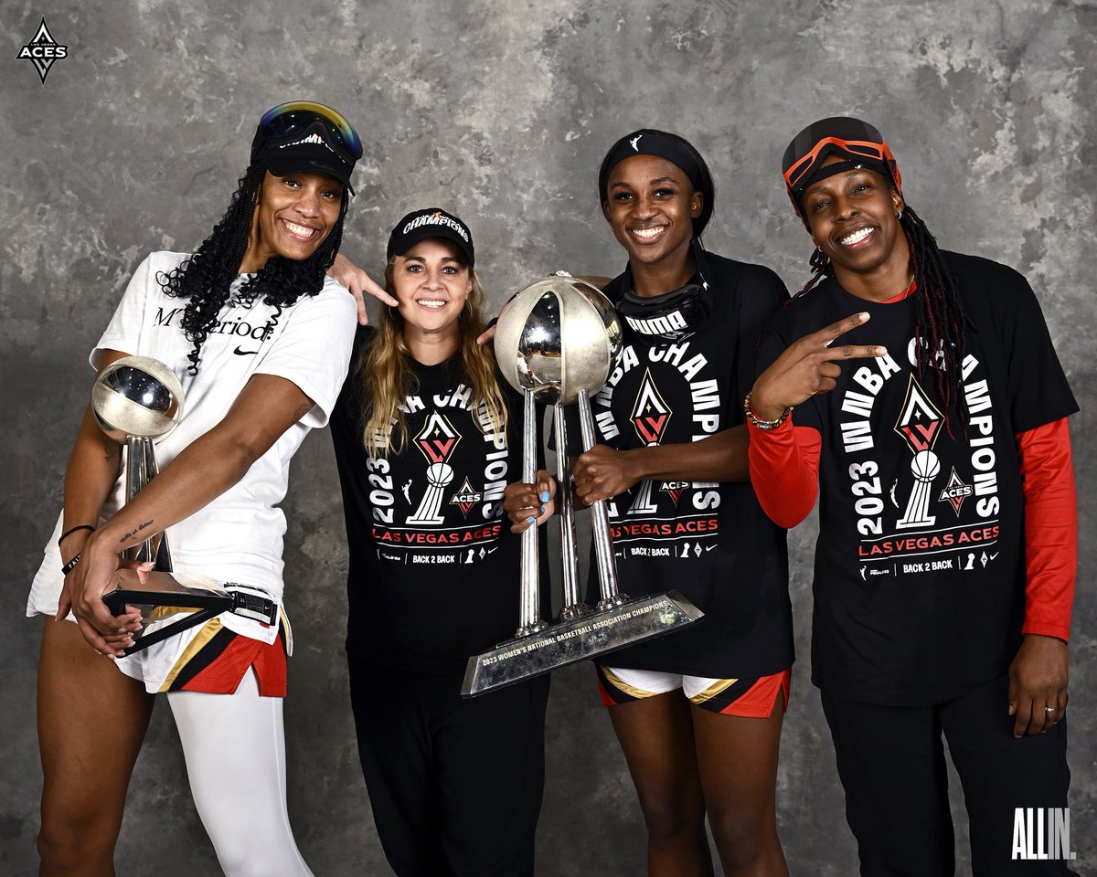 LVAces's tweet image. On this day in 2021, @BeckyHammon was named Head Coach of the Las Vegas Aces, and the rest is…well, you know the rest 🏆🏆🏆