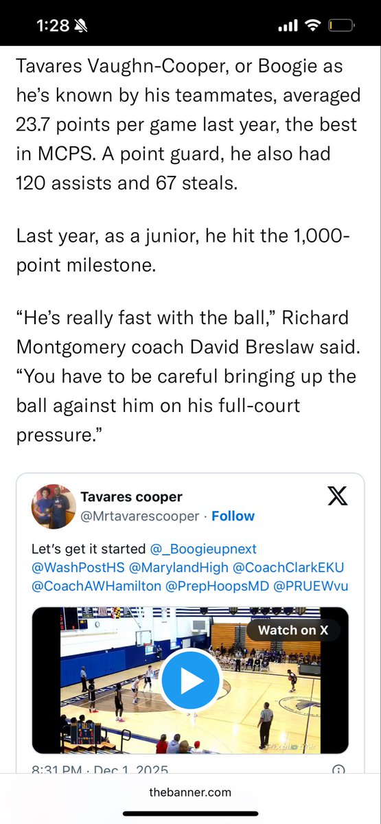 Mrtavarescooper's tweet image. @PRUEWvu @CoachAWHamilton @Raggs_No_Riches @_SugarFree5 @CoachLymas @MarylandHigh @CoachEvans_UNG @WashPostHS @_Boogieupnext