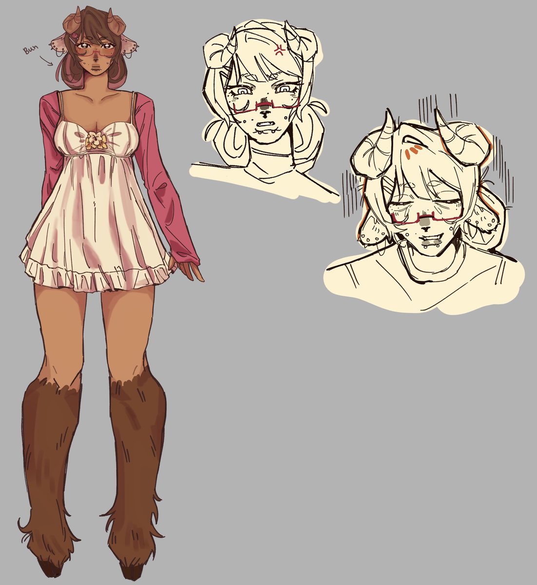 RisingDeadCupid's tweet photo. Art trade w @shuujuo 1-2 is shuu ocs, 3-4 is mine 🥰 https://t.co/r9yR2Vu6Wi