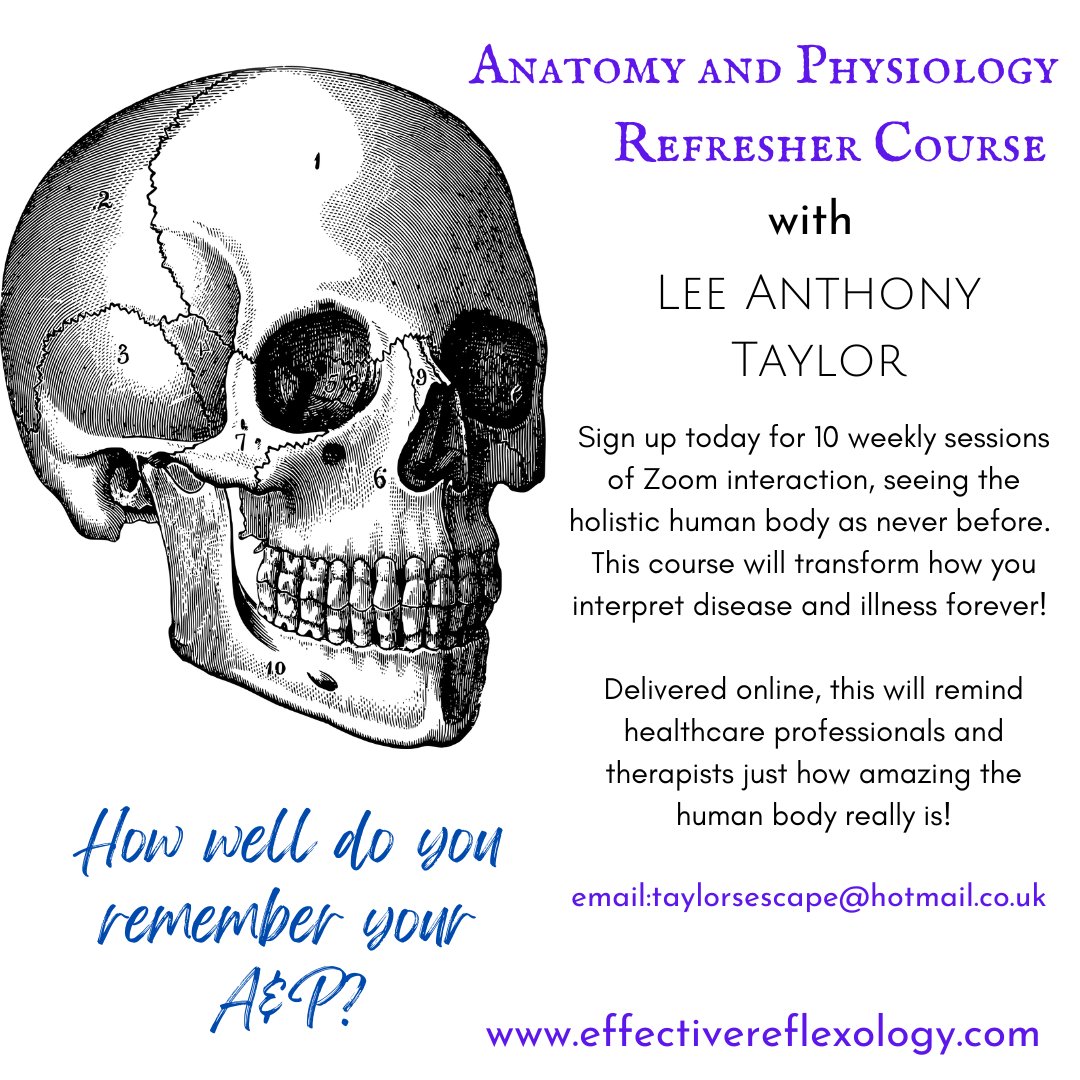 effectivereflex's tweet image. This online course from February to April 2026 comes with live sessions, handouts and presentations  and a video recording of each session for your archive.
Contact me on taylorsescape@hotmail.co.uk to book your place and visit effectivereflexology.com for more course details.