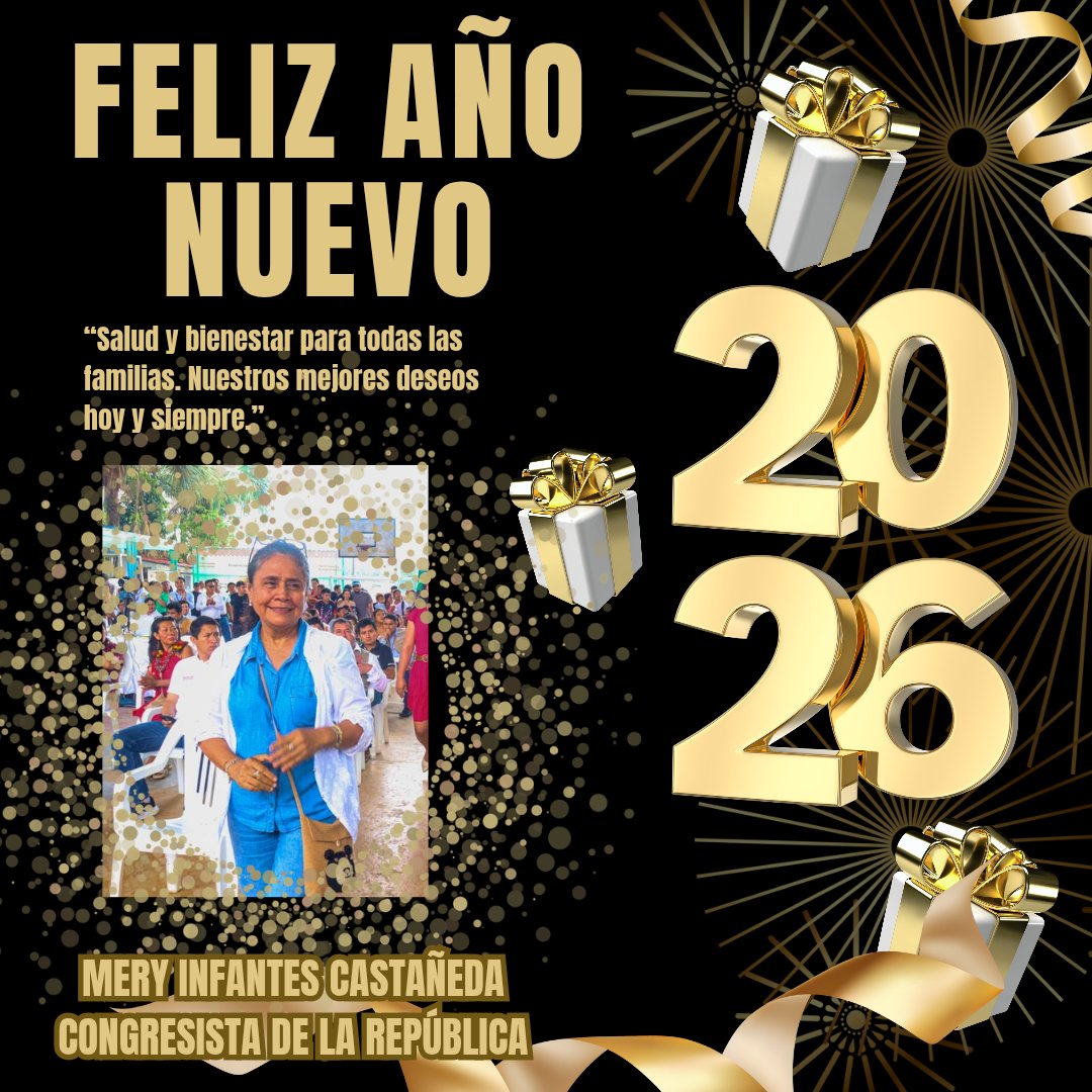 En este Año Nuevo envío mis mejores deseos de salud, paz y trabajo a las familias de Amazonas y de todo el Perú. Confío en que el 2026 nos encuentra unidos y con esperanza.

Reafirmo mi compromiso de seguir trabajando con responsabilidad por el desarrollo de nuestros pueblos y un