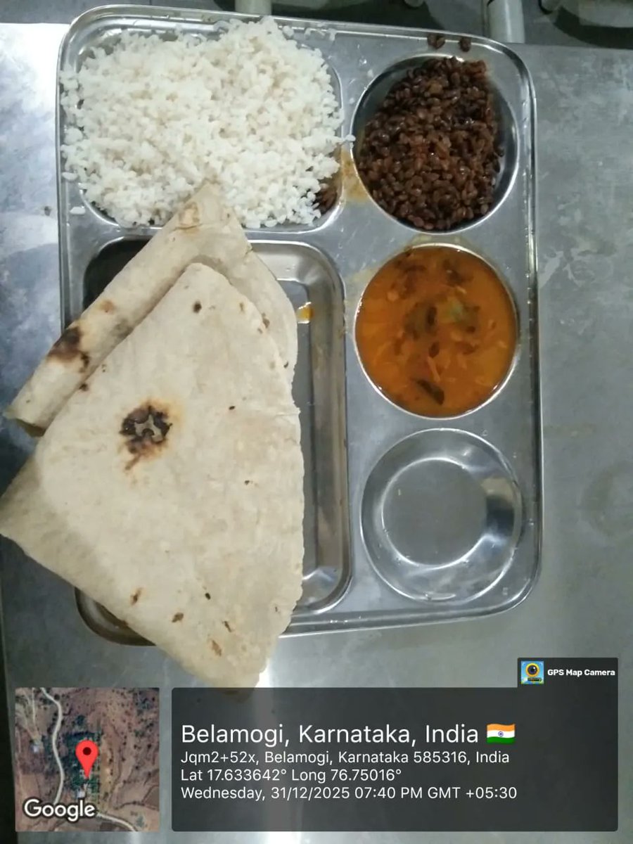 MBelamagi's tweet photo. Dinner  #SocialAudit_SWDMeals #SocialWelfare_Karnataka https://t.co/jZcczuWIS8