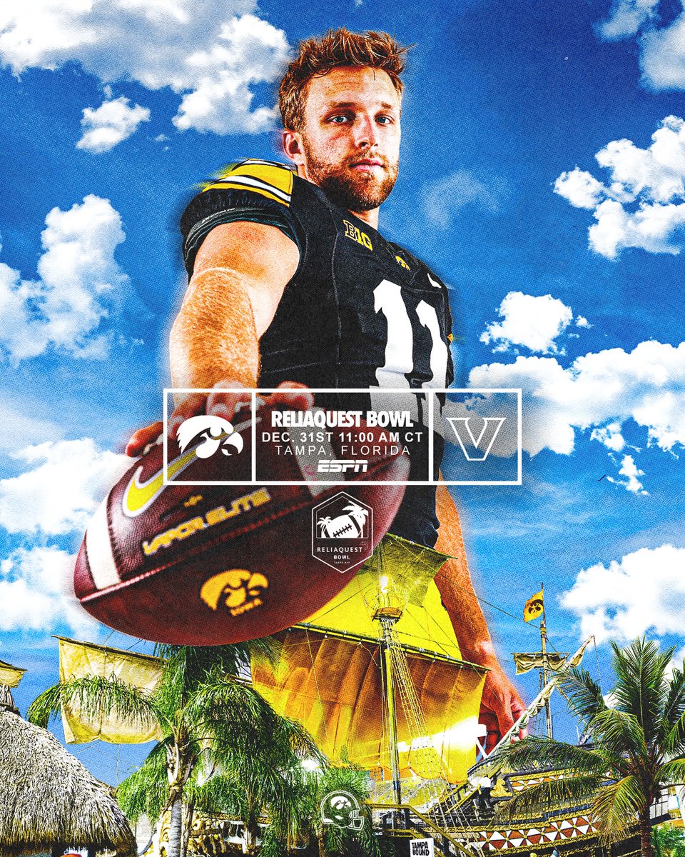 IowaGames's tweet image. GOOD LUCK to the Iowa Hawkeyes today in the Reliaquest Bowl!!!

🏈🖤💛 #Iowa #Hawkeyes #football