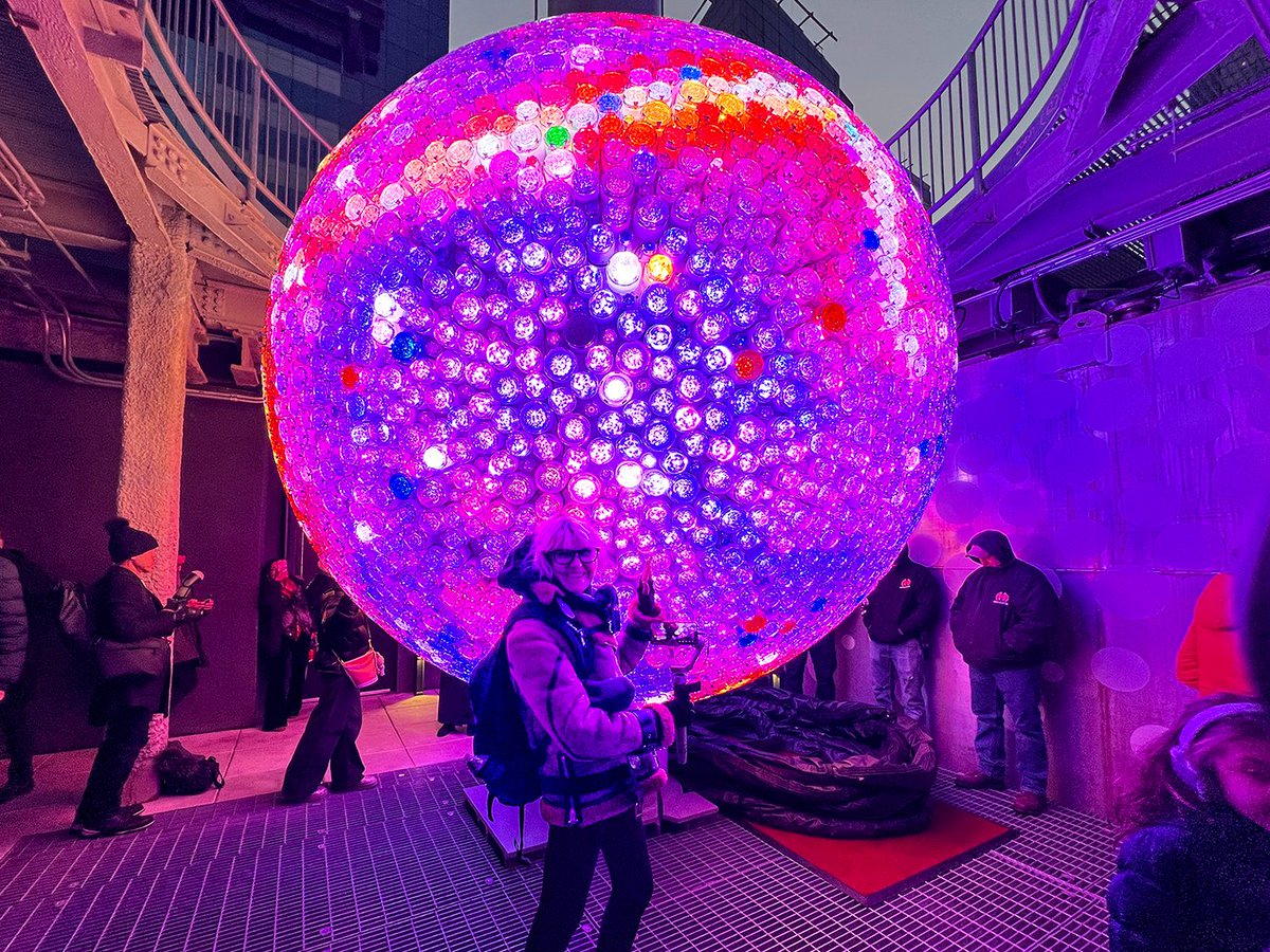JamesandKarla's tweet photo. Happy New Year from #timesssquare , NYC! #NewYearsEve Ball drop test ringing in 2026... https://t.co/q1BXxQsiVs