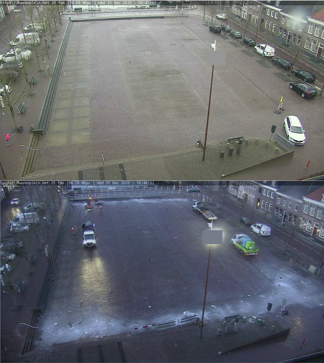 Voor en na het Carbidschieten in Genemuiden
Zie havenplein.net