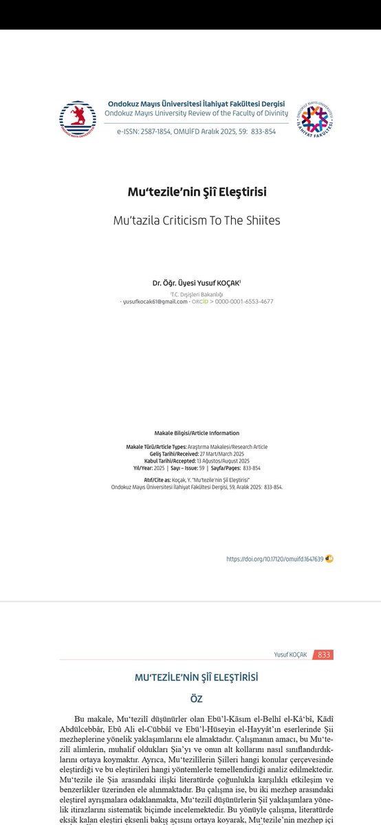 Yeni makalem. Faydalı olması dileğiyle.

dergipark.org.tr/tr/pub/omuifd/…