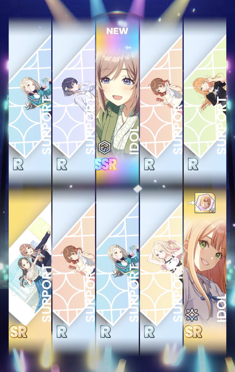新年初SSRがまさかのりなみでした
運命かも
