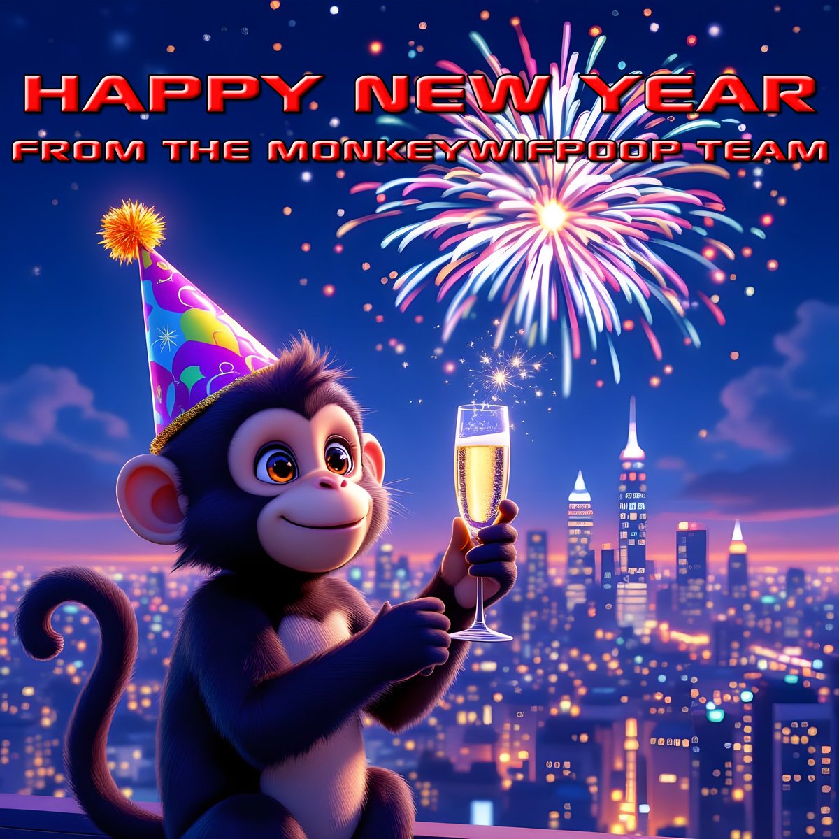 Happy New Year Everyone! we wish you all a great 2026!!! #memecoin #crypto  #NewYearsEve