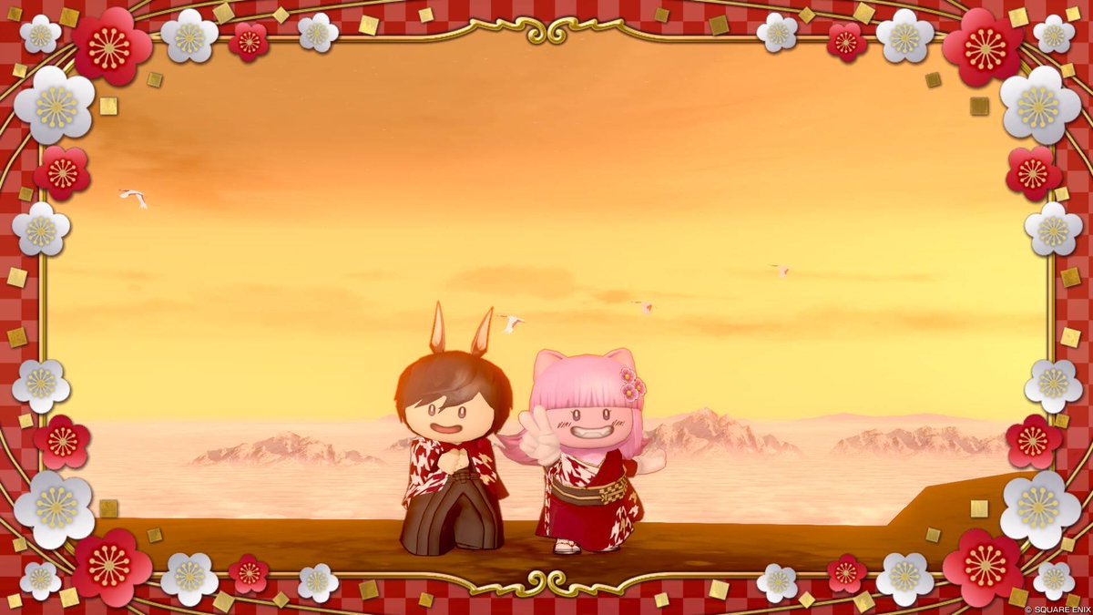 macma0's tweet image. あけましておめでとうございます🎍
DQ10 今年もにたかさんと年越ししました！