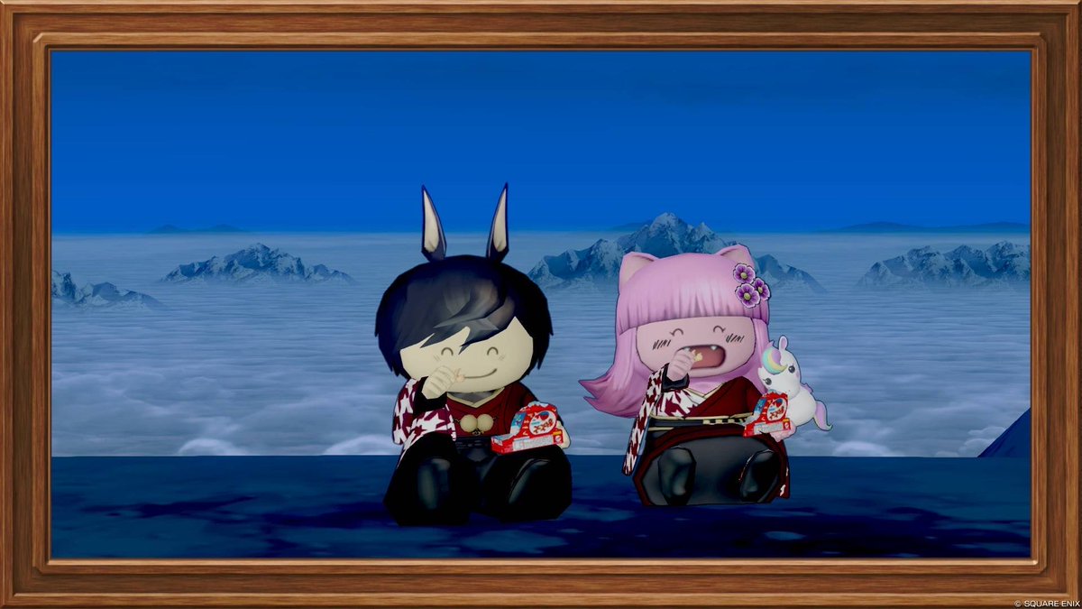 macma0's tweet image. あけましておめでとうございます🎍
DQ10 今年もにたかさんと年越ししました！