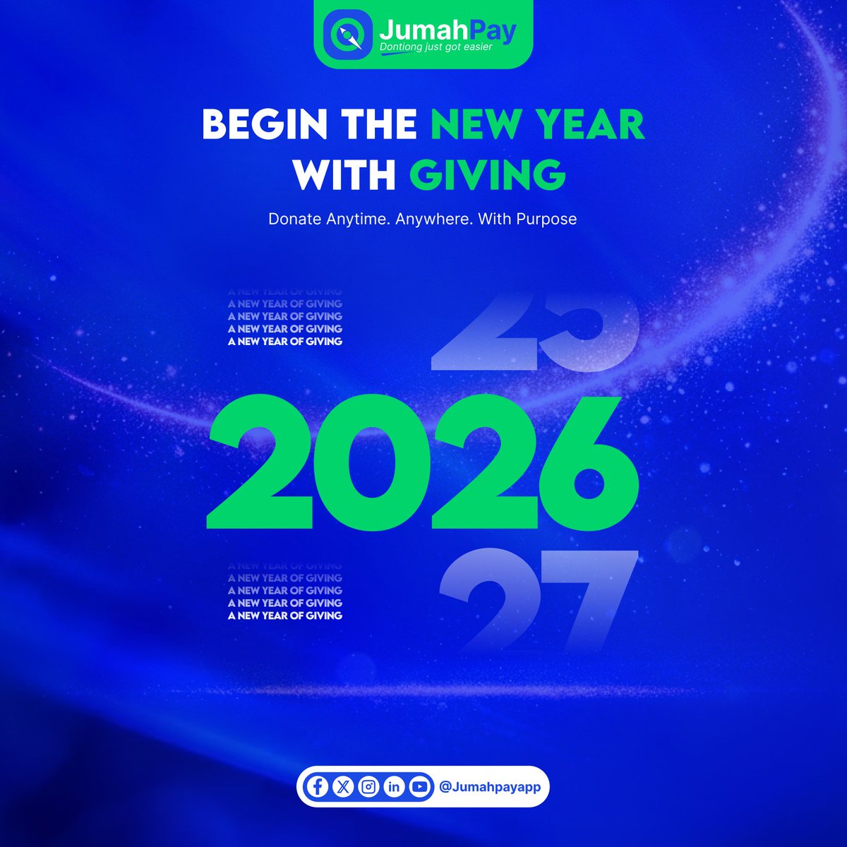 HAPPY NEW YEAR!💚💙
A new year has begun.
The responsibility hasn’t ended.
Give with intention in 2026.