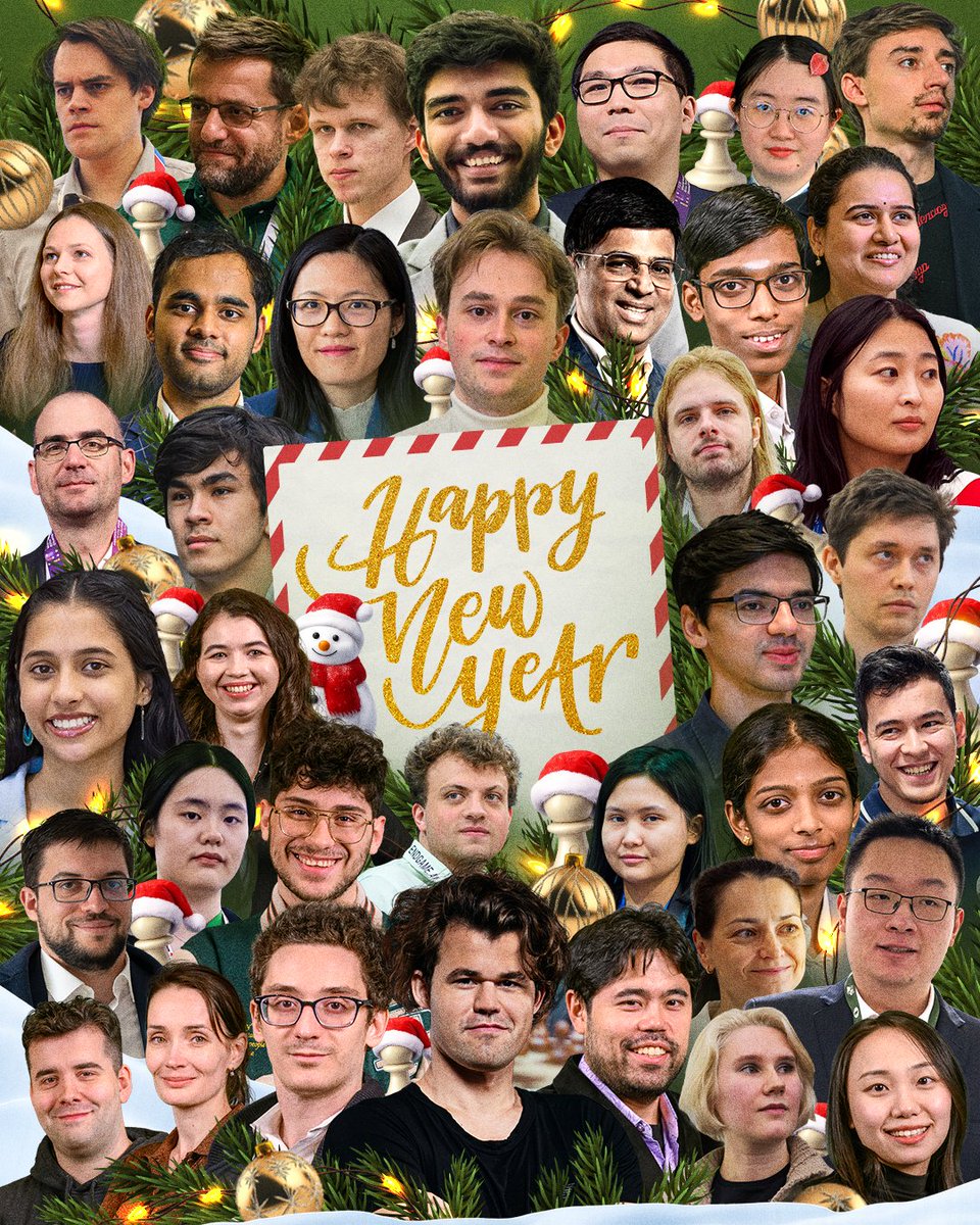 Happy New Year! Wishing you a year of brilliant moves and memorable victories.

Challenge: Can you find and count all the pawns?