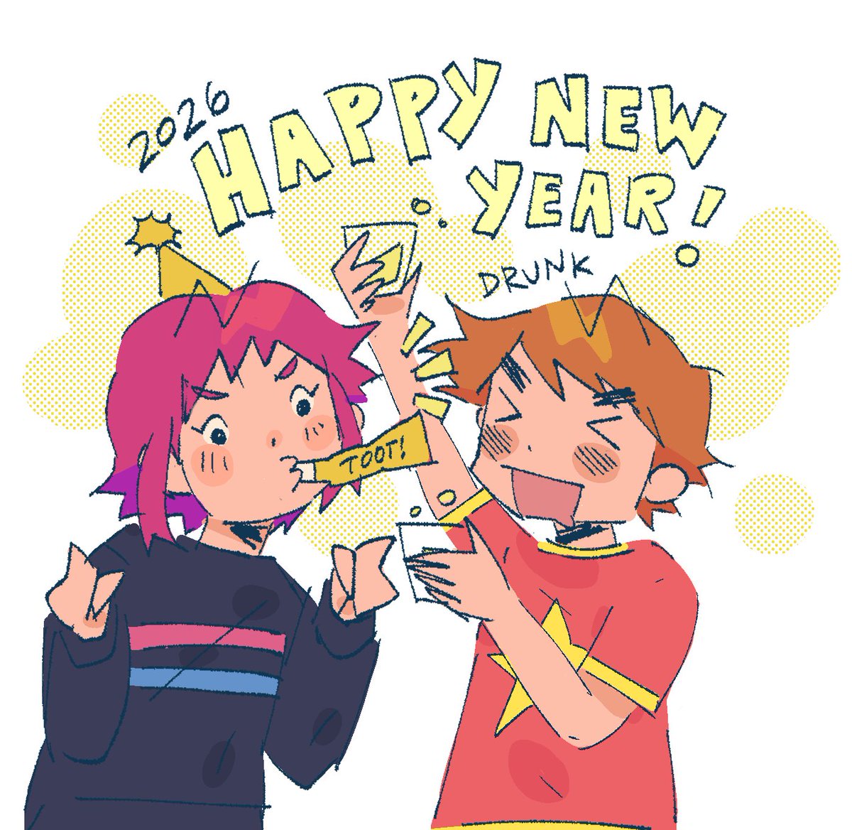 Buffetbirds's tweet photo. happee new year!!! #ScottPilgrim https://t.co/96aCsyQ1KB