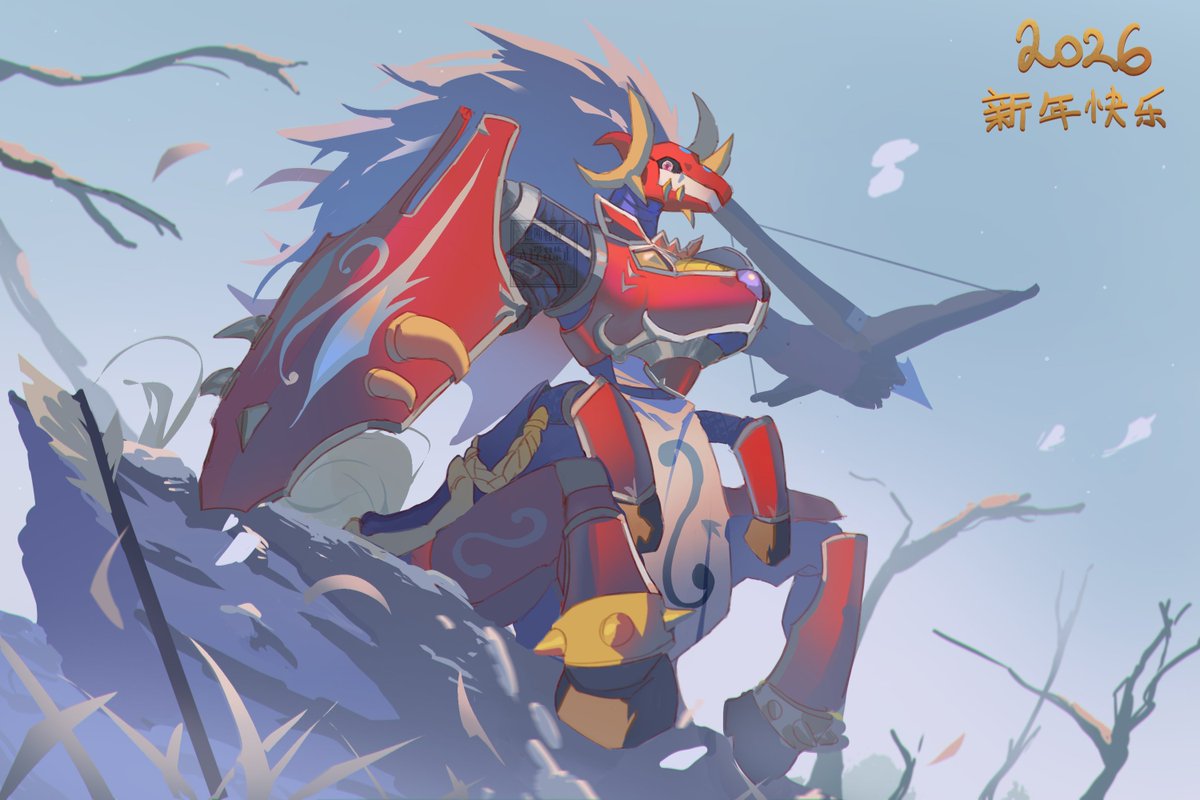 765Nanami's tweet image. Happy New Year 2026!🎉

#Digimon #デジモン