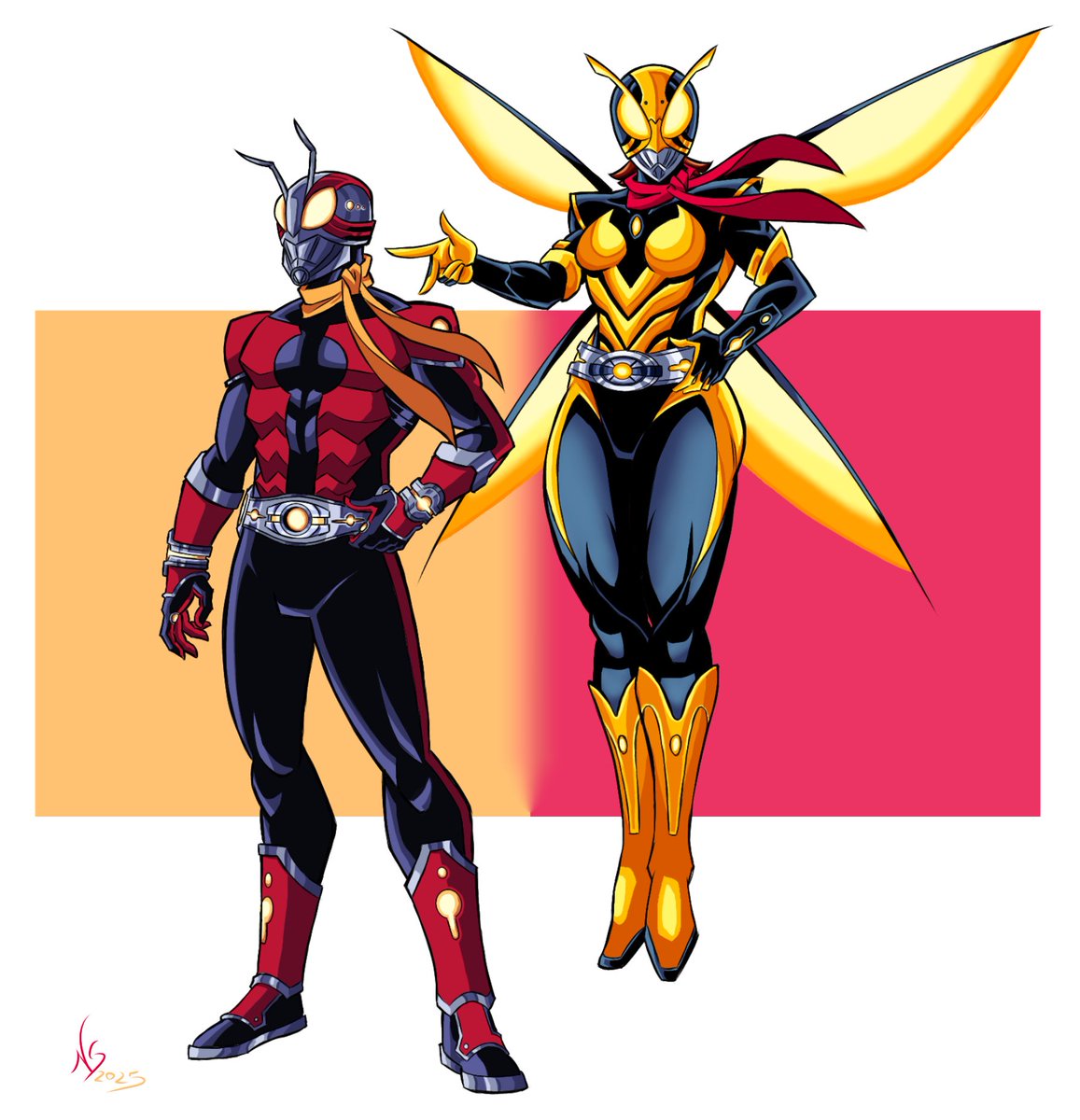 NSnicolass's tweet image. ANT-MAN and The WASP.
#AntManandTheWasp #kamenrider #art