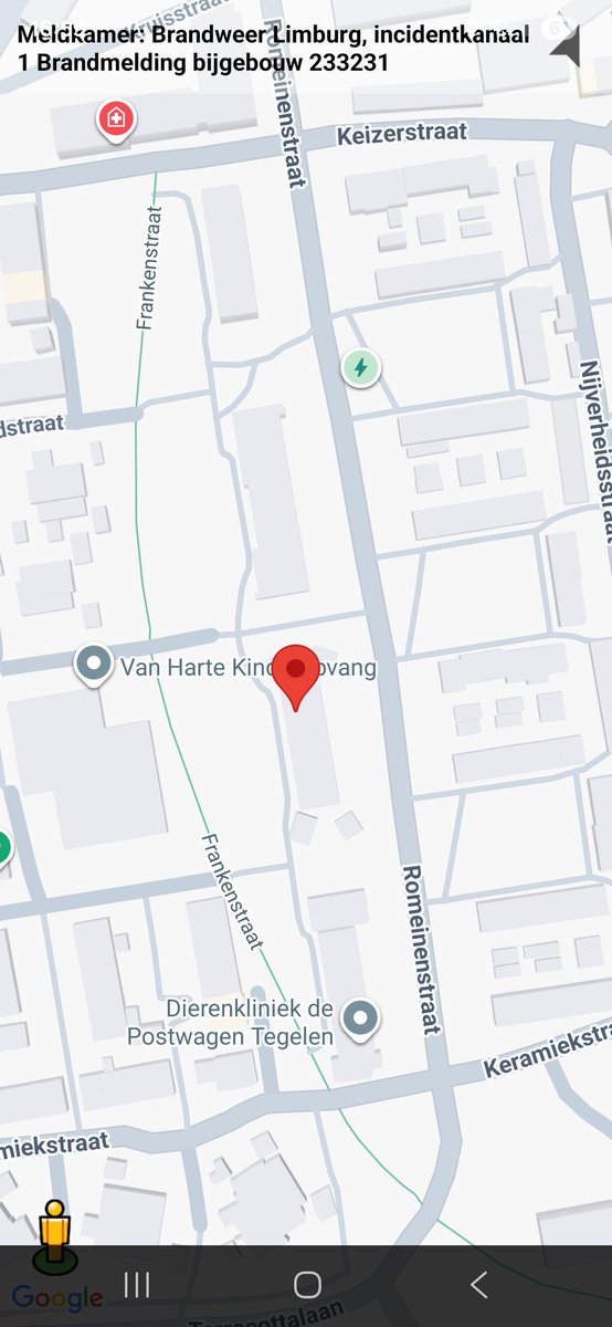 Brandmelding Bijgebouw in Steyl