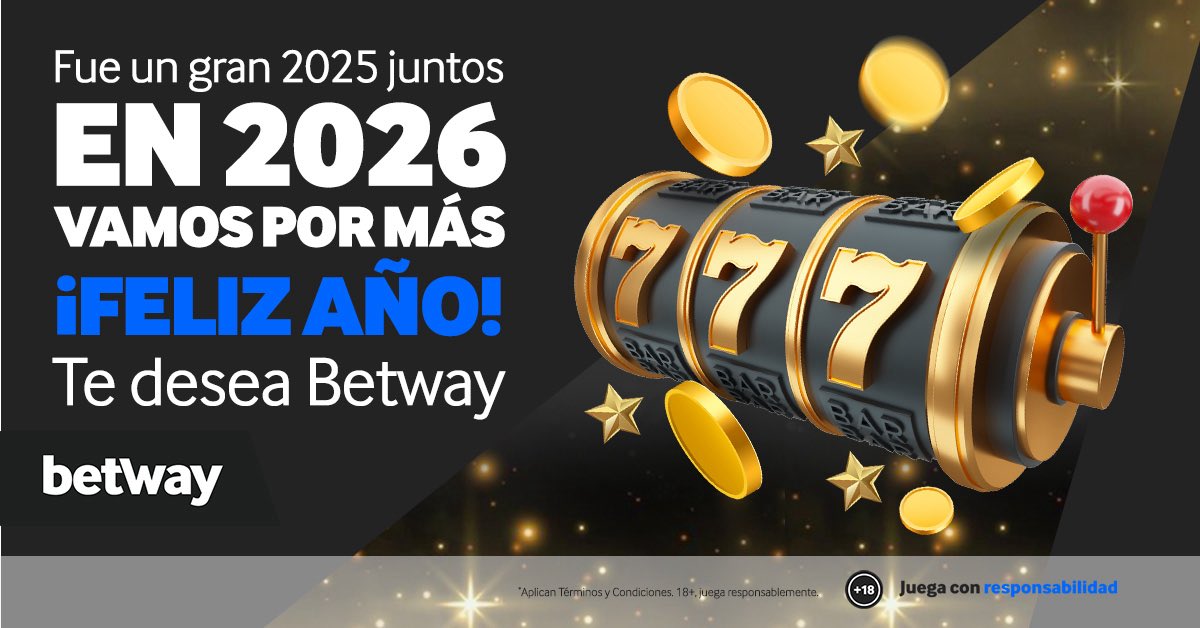 Fue un gran 2025 juntos, en 2026 vamos por más

¡FELIZ AÑO! 

Te desea Betway