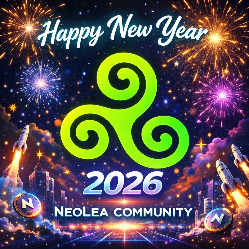 NeoLea_io's tweet image. ✨ Happy New Year 2026, NeoLea Community! ✨

Thank you for being the driving force behind NeoLea &amp;amp; NeoCoin. 🚀
2026 marks a year of growth, innovation, and major milestones ahead.
Let’s keep building the future of Web3 together.

💙 With gratitude,
The NeoLea Team