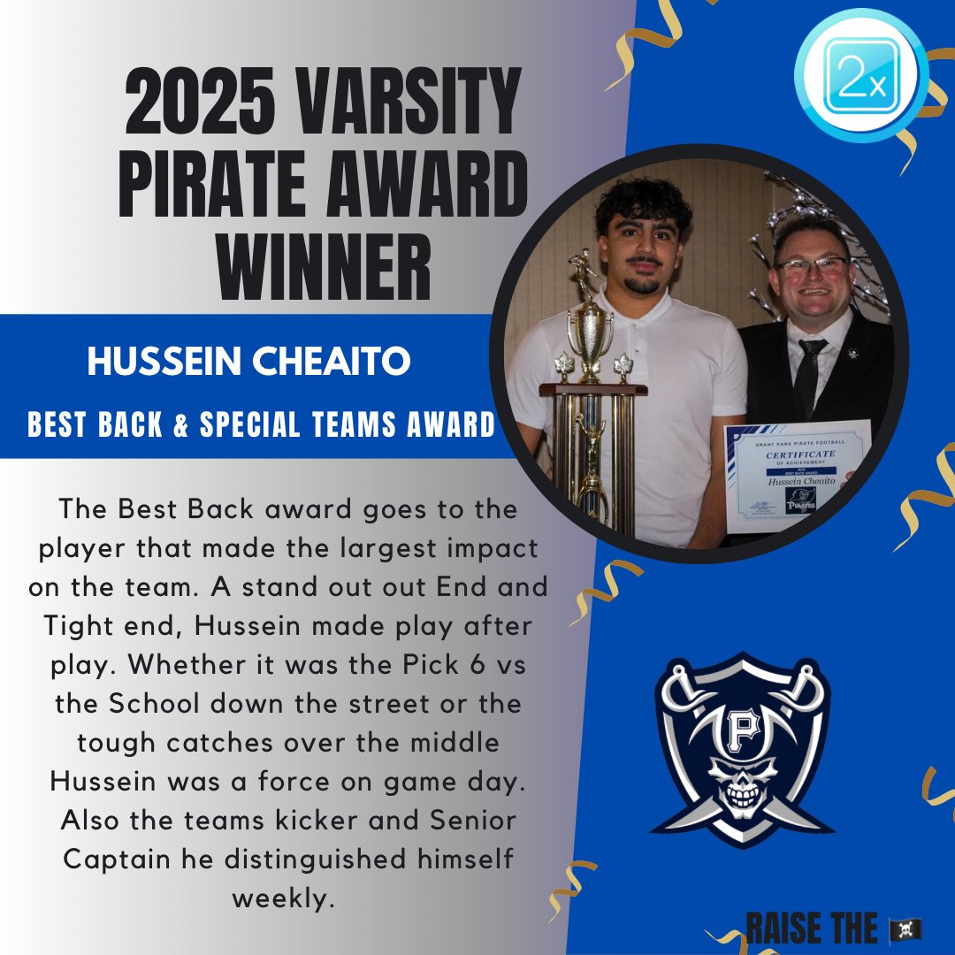 GP_Football's tweet image. Happy New Year and let’s finish 2025 strong with this senior captain, who collected two major awards this year.  #huntersnotcruisers #HTL