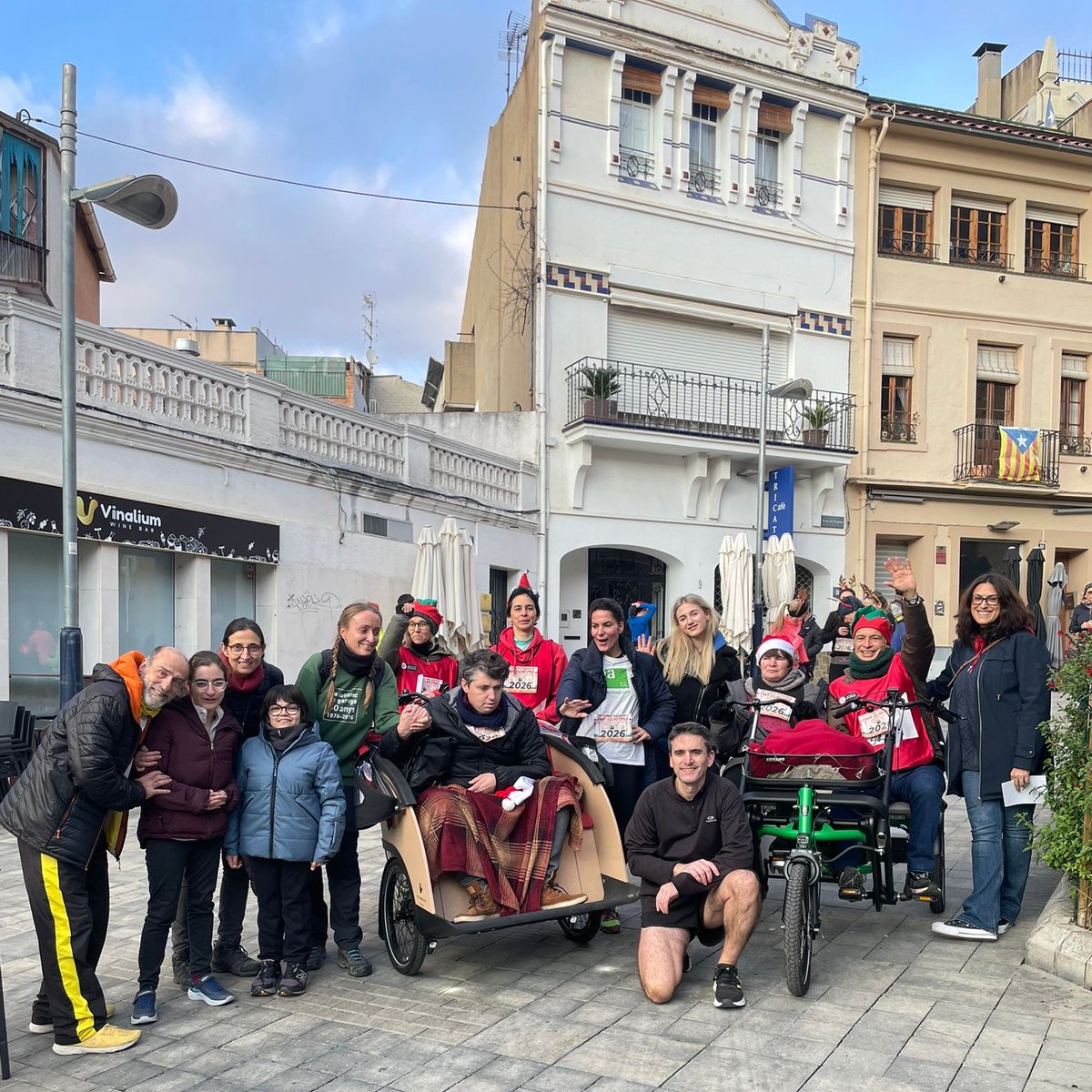AutismeGarriga's tweet photo. Un any més tornem a participar a la Cursa solidària de Sant Silvestre organitzada per Club Esportiu les Tortugues de #laGarriga.
Aquest cop amb dos nous tricicles gràcies a la col·laboració de @dsocialscat  @diba  #FundacióEstabanell @AutismeFundacio  i @caixabanc https://t.co/4jrfeFSOil
