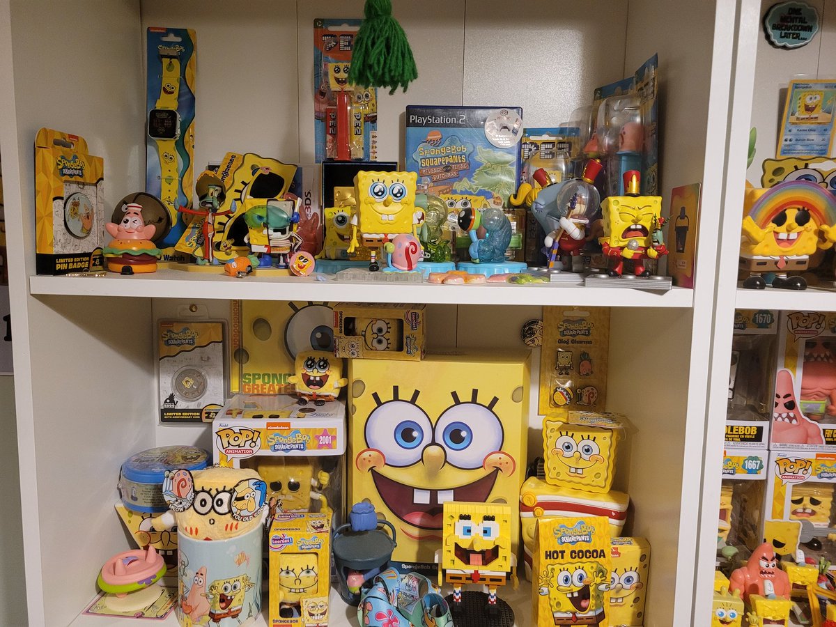SussySpongey's tweet image. My SpongeBob collection at the end of 2025
