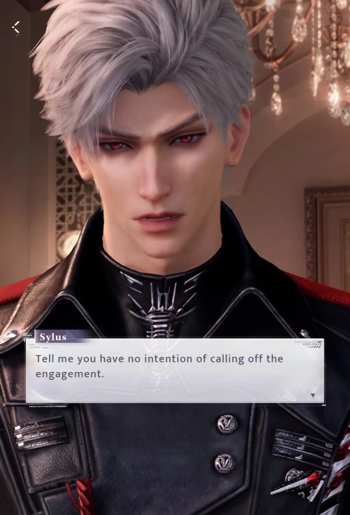 cris_lis_'s tweet photo. That scene where Sylus sounded so desperate because he didn't want Mc to call off their wedding 

ABSOLUTE CINEMA https://t.co/vJ4mfsTalu