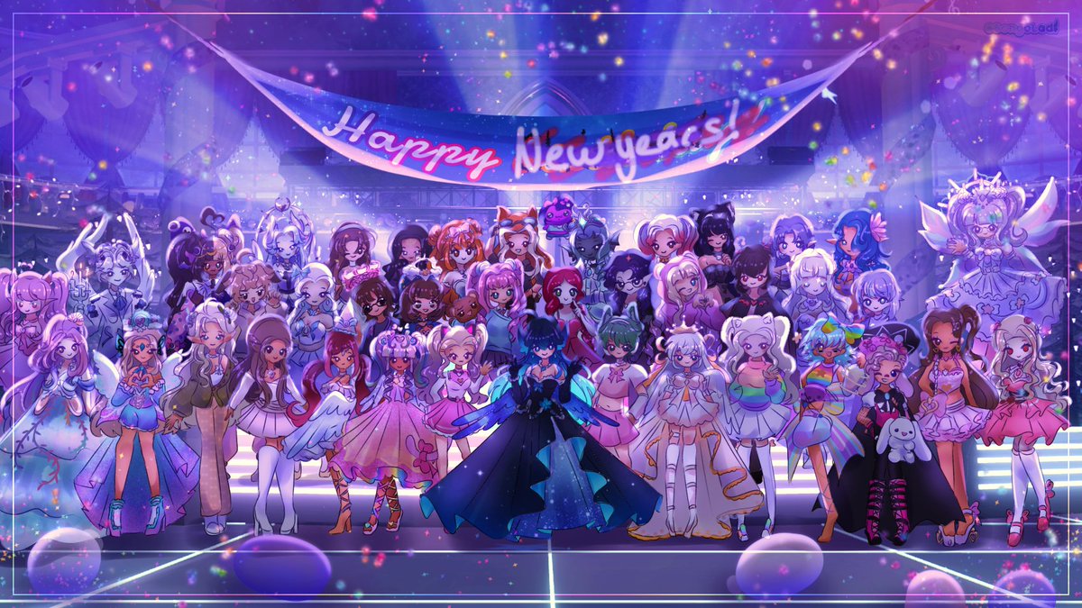 📷
Happy  ̶b̶i̶r̶t̶h̶d̶a̶y̶,   ̶c̶h̶r̶i̶s̶t̶m̶a̶s̶ NEW YEARS!!
🎈🪩🎉

ILY ALL TY FOR MAKING 2025 SO WONDERFUL!! (yes even you reading) <3
meant to post on bday but got sick, better to finish now than never!

ppl included + more versions in the thread!

#royalehigh #royalehighart