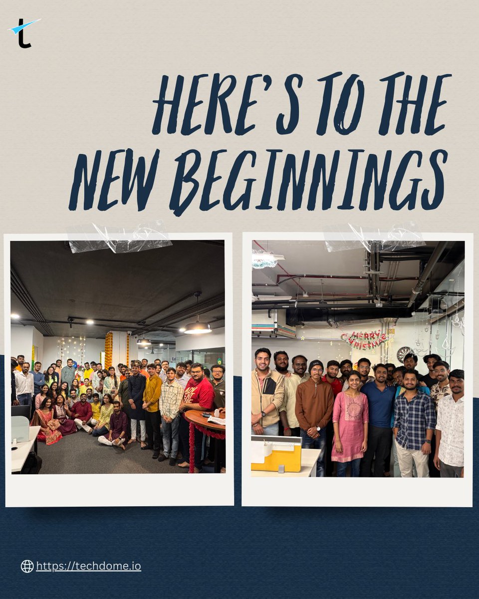 Wishing you all a #HappyNewYear2026 from Team #Techdome! 🎉✨

Our Team is excited to step into 2026 with renewed energy, bigger goals, and a sharper vision for what’s ahead. 🚀

Here’s to new possibilities, stronger collaborations, and a year of meaningful progress.