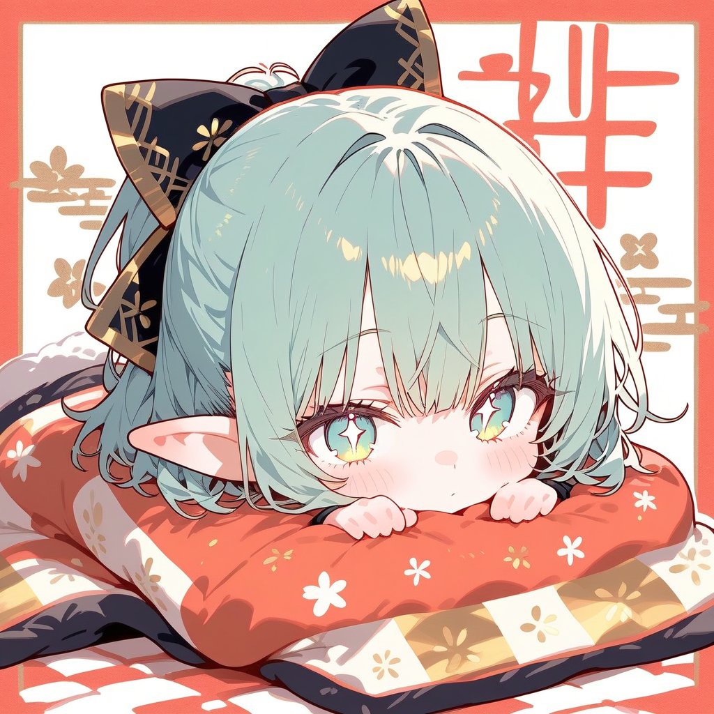 Neruru814's tweet photo. #いいねした人フォローする
#イラスト 
#あけおめ 
ペリーは、睡眠が必要なタイプの戦闘兵器なので普通に寝ます。
起きたら新年でした。
あけおめです https://t.co/yhpdS2CCdf
