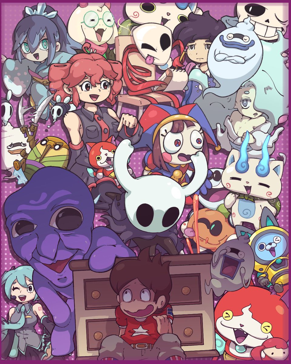 HAPPY NEW YEAR EVERYBODY!!
Thank you all so so very much for all the love and support! 
Here's a little collage of my yo-kai watch crossover artworks throughout the year!!
#妖怪ウォッチ