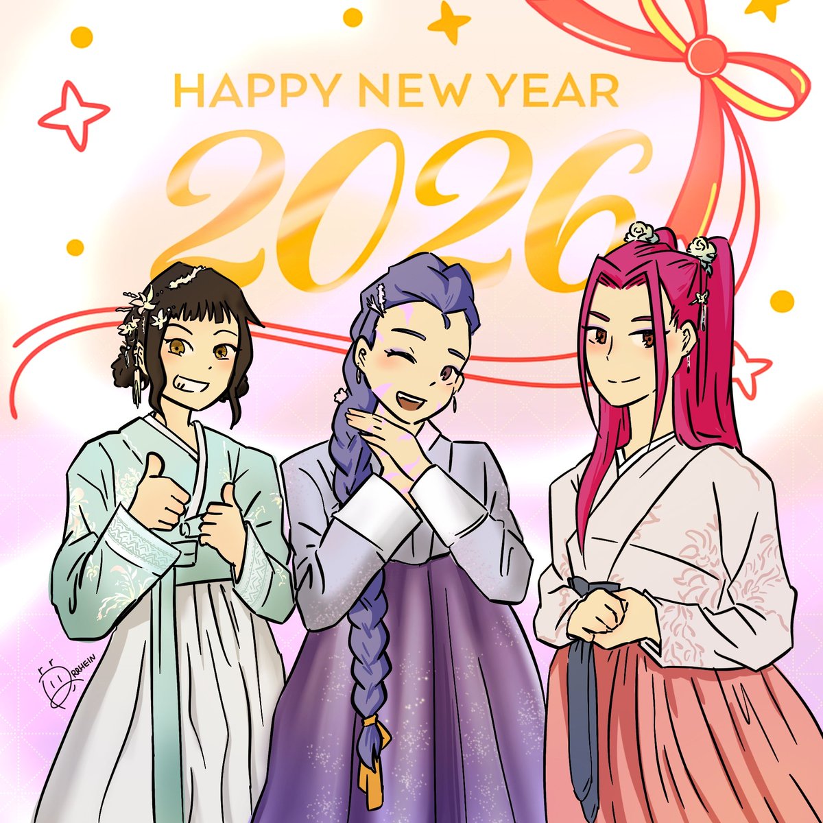 rrrhein_deer's tweet image. Happy new year!!! #KPOPDEMONHUNTERS #huntrix
